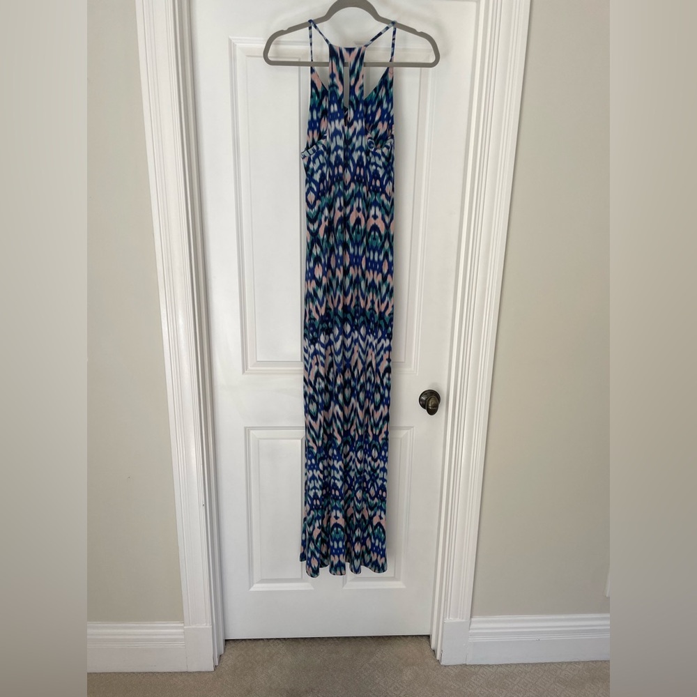 Cynthia Rowley Vibrant Blue and White Maxi Dress